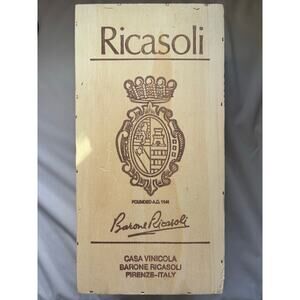 Vintage Barone Ricasoli Casa Vinicola Firenze Italy Wine Crate Box